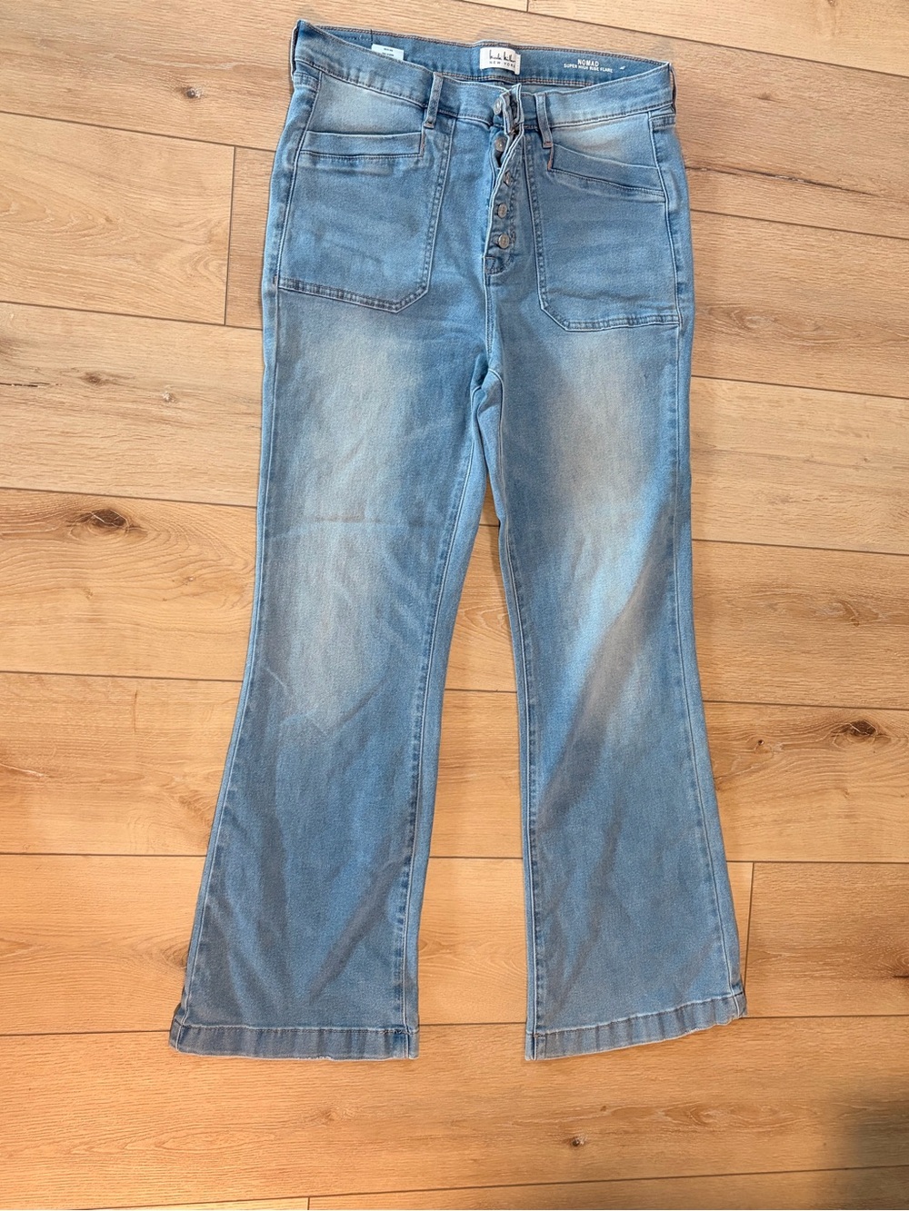 Nicole Miller Light Blue Flare Jeans